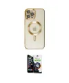 ieg™ iPhone 12 Pro Max Kılıf Nova Işık Özel Seri - Şeffaf Temperli Cam Ekran Koruyucu
