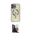 ieg™ iPhone 12 Pro Max Kılıf Nova Işık Özel Seri - Şeffaf Temperli Cam Ekran Koruyucu