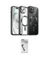 ieg™ iPhone 12 Pro Max Kılıf Nova Işık Özel Seri - Şeffaf Uv Polymer Nano Ekran Koruyucu
