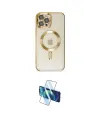 ieg™ iPhone 12 Pro Max Kılıf Nova Işık Özel Seri - Siyah 3D Antistatik Seramik Nano Ekran Koruyucu