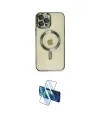 ieg™ iPhone 12 Pro Max Kılıf Nova Işık Özel Seri - Siyah 3D Antistatik Seramik Nano Ekran Koruyucu