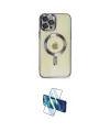 ieg™ iPhone 12 Pro Max Kılıf Nova Işık Özel Seri - Siyah 3D Antistatik Seramik Nano Ekran Koruyucu