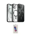 ieg™ iPhone 12 Pro Max Kılıf Nova Işık Özel Seri - Siyah Joko 5D Cam