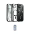 ieg™ iPhone 12 Pro Max Kılıf Nova Işık Özel Seri - Siyah Joko Magic 5D Cam