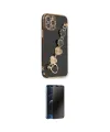 ieg™ iPhone 12 Pro Max Kılıf Nova Işık Prime - Siyah 3D Antistatik Hayalet Cam Ekran Koruyucu