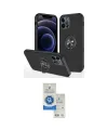 ieg™ iPhone 12 Pro Max Kılıf Odak Form Prime - Şeffaf Royal Nano Ekran Koruyucu