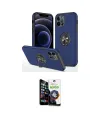 ieg™ iPhone 12 Pro Max Kılıf Odak Form Prime - Şeffaf Temperli Cam Ekran Koruyucu