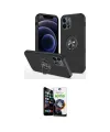 ieg™ iPhone 12 Pro Max Kılıf Odak Form Prime - Şeffaf Temperli Cam Ekran Koruyucu