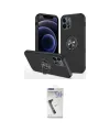 ieg™ iPhone 12 Pro Max Kılıf Odak Form Prime - Şeffaf Uv Polymer Nano Ekran Koruyucu