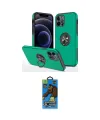 ieg™ iPhone 12 Pro Max Kılıf Odak Form Prime - Siyah 18D Cam Ekran Koruyucu
