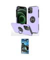 ieg™ iPhone 12 Pro Max Kılıf Odak Form Prime - Siyah 34D Izgaralı Cam