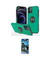 ieg™ iPhone 12 Pro Max Kılıf Odak Form Prime - Siyah 34D Izgaralı Cam