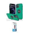ieg™ iPhone 12 Pro Max Kılıf Odak Form Prime - Siyah 5D Eko Cam Ekran Koruyucu