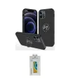 ieg™ iPhone 12 Pro Max Kılıf Odak Form Prime - Siyah Polymer Nano Ekran Koruyucu