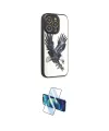 ieg™ iPhone 12 Pro Max Kılıf Odak Klasik Serisi - Siyah 3D Antistatik Cam Ekran Koruyucu
