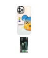 ieg™ iPhone 12 Pro Max Kılıf Siluet Çizgi Koleksiyonu - Şeffaf 360 Full Body Arka Koruyucu
