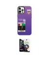 ieg™ iPhone 12 Pro Max Kılıf Siluet Çizgi Koleksiyonu - Şeffaf Temperli Cam Ekran Koruyucu