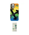 ieg™ iPhone 12 Pro Max Kılıf Siluet Çizgi Koleksiyonu - Siyah 20D Premium Cam Ekran Koruyucu