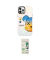 ieg™ iPhone 12 Pro Max Kılıf Siluet Çizgi Koleksiyonu - Siyah 20D Premium Cam Ekran Koruyucu