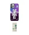 ieg™ iPhone 12 Pro Max Kılıf Siluet Çizgi Koleksiyonu - Siyah 20D Premium Cam Ekran Koruyucu