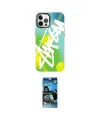 ieg™ iPhone 12 Pro Max Kılıf Siluet Çizgi Koleksiyonu - Siyah 34D Izgaralı Cam
