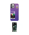 ieg™ iPhone 12 Pro Max Kılıf Siluet Çizgi Koleksiyonu - Siyah 360 Mat Full Body Arka Koruyucu