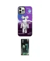 ieg™ iPhone 12 Pro Max Kılıf Siluet Çizgi Koleksiyonu - Siyah 360 Mat Full Body Arka Koruyucu
