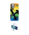 ieg™ iPhone 12 Pro Max Kılıf Siluet Çizgi Koleksiyonu - Siyah 3D Antistatik Seramik Nano Ekran Koruyucu