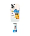 ieg™ iPhone 12 Pro Max Kılıf Siluet Çizgi Koleksiyonu - Siyah 5D Eko Cam Ekran Koruyucu