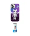 ieg™ iPhone 12 Pro Max Kılıf Siluet Çizgi Koleksiyonu - Siyah 5D Eko Cam Ekran Koruyucu