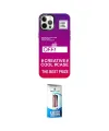 ieg™ iPhone 12 Pro Max Kılıf Siluet Çizgi Koleksiyonu - Siyah 5D Eko Cam Ekran Koruyucu