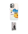 ieg™ iPhone 12 Pro Max Kılıf Siluet Çizgi Koleksiyonu - Siyah Bilvis Hayalet Cam Ekran Koruyucu
