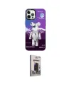 ieg™ iPhone 12 Pro Max Kılıf Siluet Çizgi Koleksiyonu - Siyah Bilvis Hayalet Cam Ekran Koruyucu