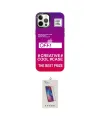 ieg™ iPhone 12 Pro Max Kılıf Siluet Çizgi Koleksiyonu - Siyah Joko 5D Cam