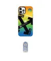 ieg™ iPhone 12 Pro Max Kılıf Siluet Çizgi Koleksiyonu - Siyah Joko Magic 5D Cam