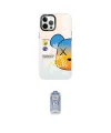 ieg™ iPhone 12 Pro Max Kılıf Siluet Çizgi Koleksiyonu - Siyah Joko Magic 5D Cam