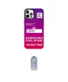 ieg™ iPhone 12 Pro Max Kılıf Siluet Çizgi Koleksiyonu - Siyah Joko Magic 5D Cam