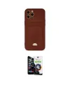 ieg™ iPhone 12 Pro Max Kılıf Vadi Çizgi Prime - Şeffaf Temperli Cam Ekran Koruyucu