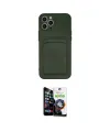 ieg™ iPhone 12 Pro Max Kılıf Vadi Çizgi Prime - Şeffaf Temperli Cam Ekran Koruyucu