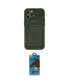 ieg™ iPhone 12 Pro Max Kılıf Vadi Çizgi Prime - Siyah 18D Cam Ekran Koruyucu