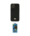 ieg™ iPhone 12 Pro Max Kılıf Vadi Çizgi Prime - Siyah 18D Cam Ekran Koruyucu