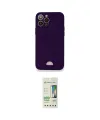 ieg™ iPhone 12 Pro Max Kılıf Vadi Çizgi Prime - Siyah 20D Premium Cam Ekran Koruyucu
