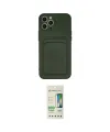 ieg™ iPhone 12 Pro Max Kılıf Vadi Çizgi Prime - Siyah 20D Premium Cam Ekran Koruyucu