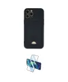 ieg™ iPhone 12 Pro Max Kılıf Vadi Çizgi Prime - Siyah 3D Antistatik Seramik Nano Ekran Koruyucu
