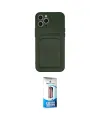 ieg™ iPhone 12 Pro Max Kılıf Vadi Çizgi Prime - Siyah 5D Eko Cam Ekran Koruyucu