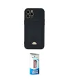 ieg™ iPhone 12 Pro Max Kılıf Vadi Çizgi Prime - Siyah 5D Eko Cam Ekran Koruyucu