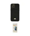 ieg™ iPhone 12 Pro Max Kılıf Vadi Çizgi Prime - Siyah 6D Mat Seramik Hayalet Nano Ekran Koruyucu
