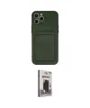 ieg™ iPhone 12 Pro Max Kılıf Vadi Çizgi Prime - Siyah Bilvis Hayalet Cam Ekran Koruyucu