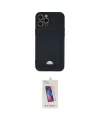 ieg™ iPhone 12 Pro Max Kılıf Vadi Çizgi Prime - Siyah Joko 5D Cam