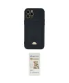 ieg™ iPhone 12 Pro Max Kılıf Vadi Çizgi Prime - Siyah Mat Seramik Nano Ekran Koruyucu